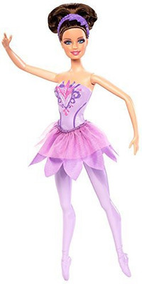 

Barbie in The Pink Shoes Ballerina Doll, Purple Dress(Multicolor)