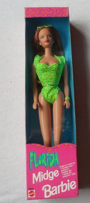 

Barbie 1998 Florida Midgefriend Of Fashion(Green)