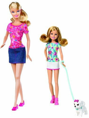 

Barbie Sisters Pup Walk And Stacie 2Pack(Multicolor)
