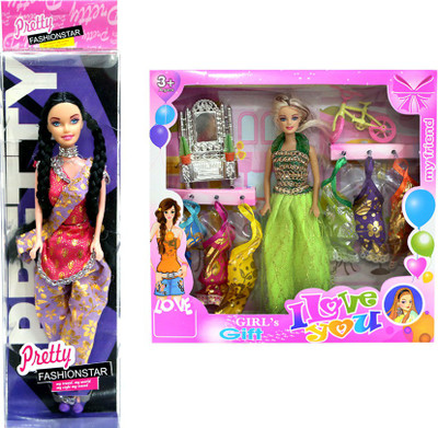 

Amaya Pretty Fashion Doll19 Set Of 2(Multicolor)