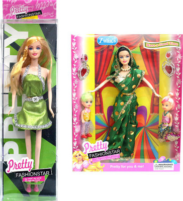 

Amaya Pretty Fashion Doll131 Set Of 2(Multicolor)