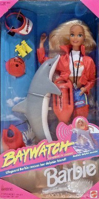 

Barbie BAYWATCH BARBIE Doll with Dolphin & Accessories 1994(Multicolor)