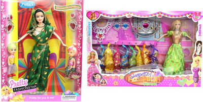 

Amaya Pretty Fashion Doll333 Set Of 2(Multicolor)