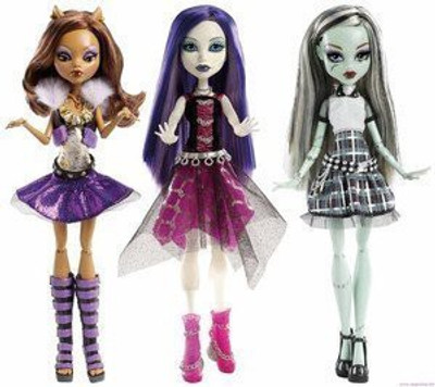 

Mattel Monster High Ghouls Alive Set Of All 3 Howling(Multicolor)