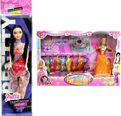 

Amaya Pretty Fashion Doll14 Set Of 2(Multicolor)