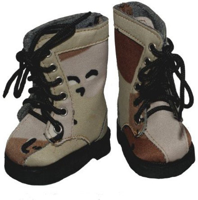 

Buys By Bella Desert Camouflage Boots For 18 Inchlike American Girl(Multicolor)