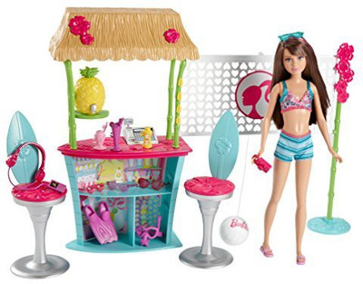 

Barbie Sisters Skipper And Tiki Hut Playset(Multicolor)