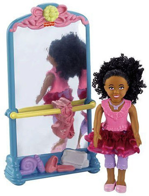 

Fisher-Price Loving Family Sister Plus Ballet Stand With Mirror(Multicolor)