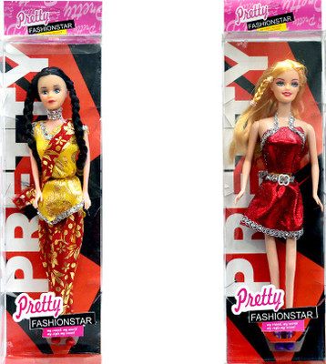 

Amaya Pretty Fashion Doll35 Set Of 2(Multicolor)