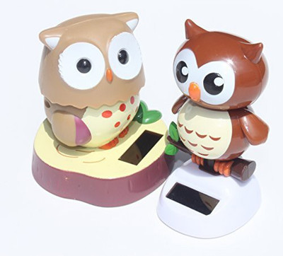

KT Inc Solar Toy - Adorable Owl and it's baby Owl(Multicolor)