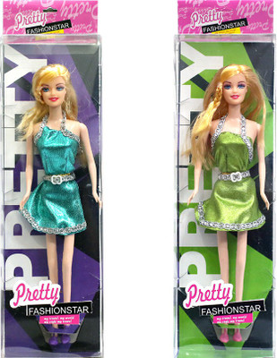 

Amaya Pretty Fashion Doll94 SET of 2(Multicolor)