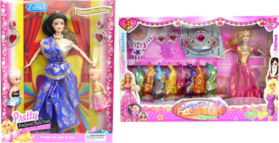

Amaya Pretty Fashion Doll373 Set Of 2(Multicolor)
