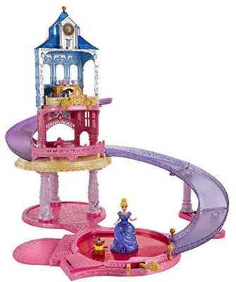 Mattel Disney Princess Glitter Glider Castle Playset(Multicolor)