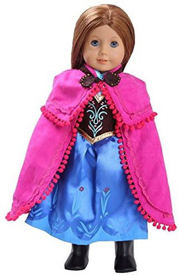 

Dress Along Dolly Annainspired Clothes (Includes Dressshawl boots)(Multicolor)