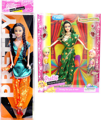

Amaya SET OF 2 Pretty Fashion Doll 9(Multicolor)