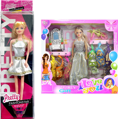 

Amaya Pretty Fashion Doll169 Set Of 2(Multicolor)