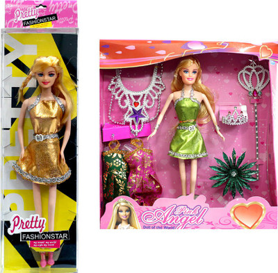 

Amaya Pretty Fashion Doll230 Set Of 2(Multicolor)