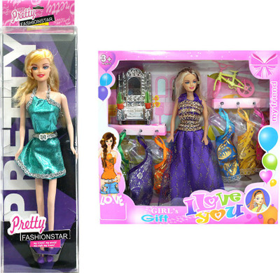 

Amaya Pretty Fashion Doll113 Set Of 2(Multicolor)