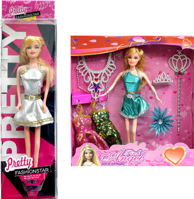 

Amaya Pretty Fashion Doll180 Set Of 2(Multicolor)