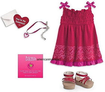 

American Girl My Pretty Party Outfit For(Red)