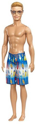 

Barbie Beach Ken Doll(Multicolor)