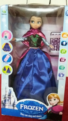

Amayra Toy Anna Musical And Singing Doll With Remote Control(Blue)