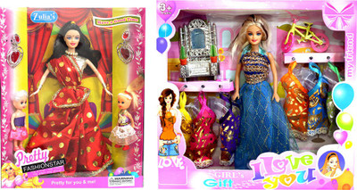 

Amaya Pretty Fashion Doll317 Set Of 2(Multicolor)