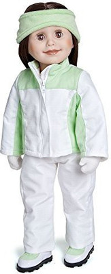

Maplelea Extreme Green, Snow Suit for 18 Inch Dolls(Multicolor)