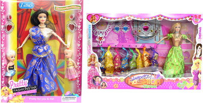 

Amaya Pretty Fashion Doll372 Set Of 2(Multicolor)
