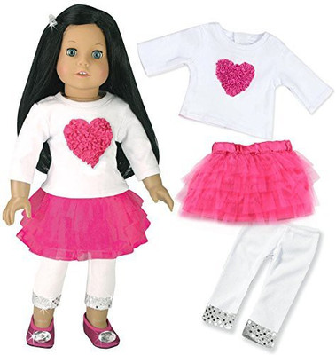 

Sophia's 18 Inch Clothes Outfit3 Pc Setfits 18 Inch American Girl(Multicolor)