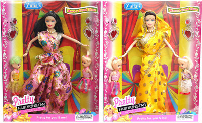 

Amaya Pretty Fashion Doll261 Set Of 2(Multicolor)