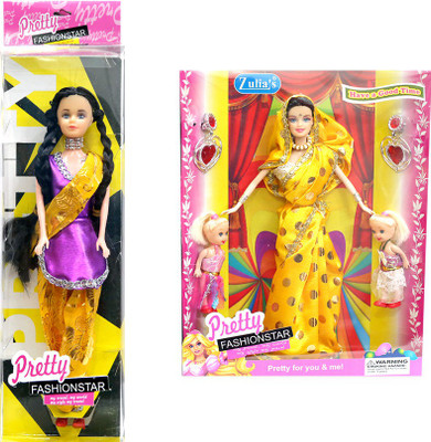 

Amaya Pretty Fashion Doll73 Set Of 2(Multicolor)