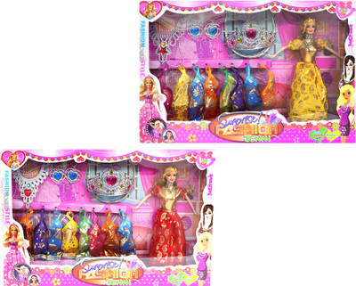 

Amaya Pretty Fashion Doll388 Set Of 2(Multicolor)