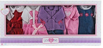 

Toys & Child You & Me 5 Pack 12-14 inch Doll Playtime Outfits(Pink)