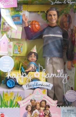 

Happy Family Alan & Ryan Dolls Barbie Happy Birthday W 2 Smini Truck & Accessories (2003)(Multicolor)