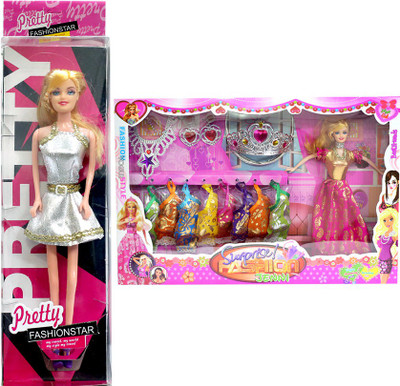 

Amaya Pretty Fashion Doll167 Set Of 2(Multicolor)