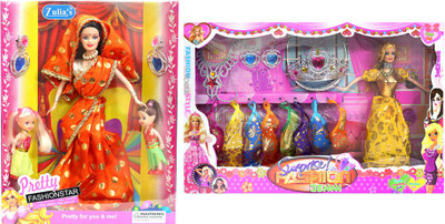 

Amaya Pretty Fashion Doll288 Set Of 2(Multicolor)