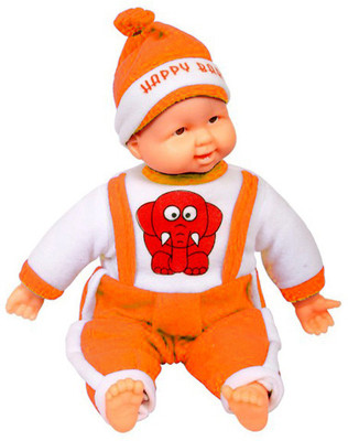 

Ewi Happy Baby Musical Loughing Boy 40cm(Orange)