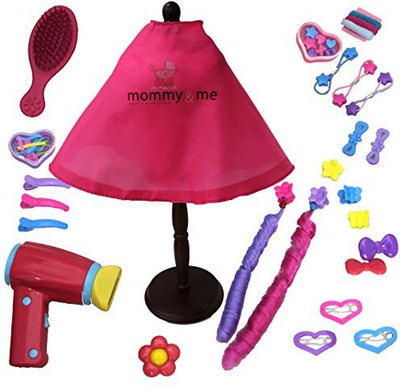 

Mommy & Me Doll Collection 18 Inch Pretend Play Hair Salon Accessories Hair Cutting(Multicolor)