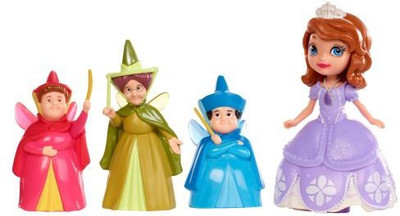 

Mattel Disney Sofia The First 3" Sofia And Fairy Godmothers Pack(Multicolor)