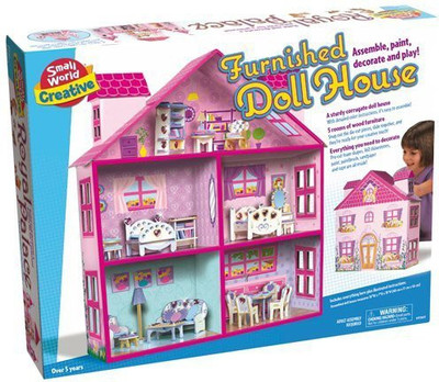 

Orda USA Small World Toys Creative - Furnished Doll House(Multicolor)