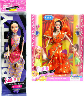 

Amaya Pretty Fashion Doll8 Set Of 2(Multicolor)