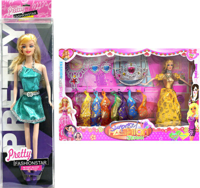

Amaya Pretty Fashion Doll107 Set Of 2(Multicolor)