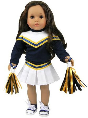

Sophia's 18 Inch Cheerleader Outfit Fits American Girl S3 Pc Set(Multicolor)