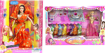 

Amaya Pretty Fashion Doll291 Set Of 2(Multicolor)