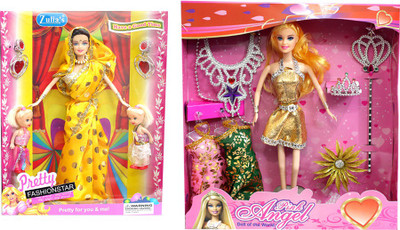 

Amaya Pretty Fashion Doll366 Set Of 2(Multicolor)