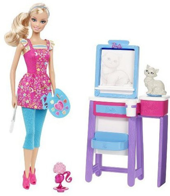 

Barbie I Can Be Art Teacher Playset(Multicolor)