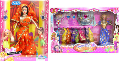 

Amaya Pretty Fashion Doll289 Set Of 2(Multicolor)