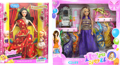 

Amaya Pretty Fashion Doll316 Set Of 2(Multicolor)