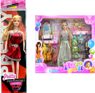 

Amaya Pretty Fashion Doll195 Set Of 2(Multicolor)